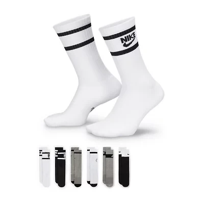 Nike Little & Big Kid Unisex 6 Pair Crew Socks