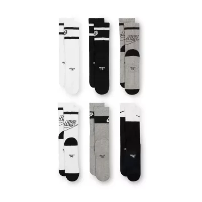 Nike Little & Big Kid Unisex 6 Pair Crew Socks
