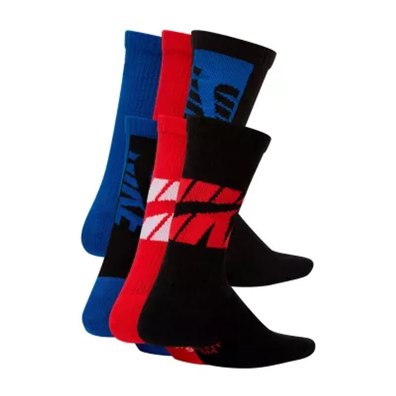 Nike Unisex 6 Pair Crew Socks