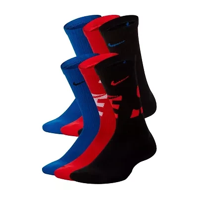 Nike Unisex 6 Pair Crew Socks
