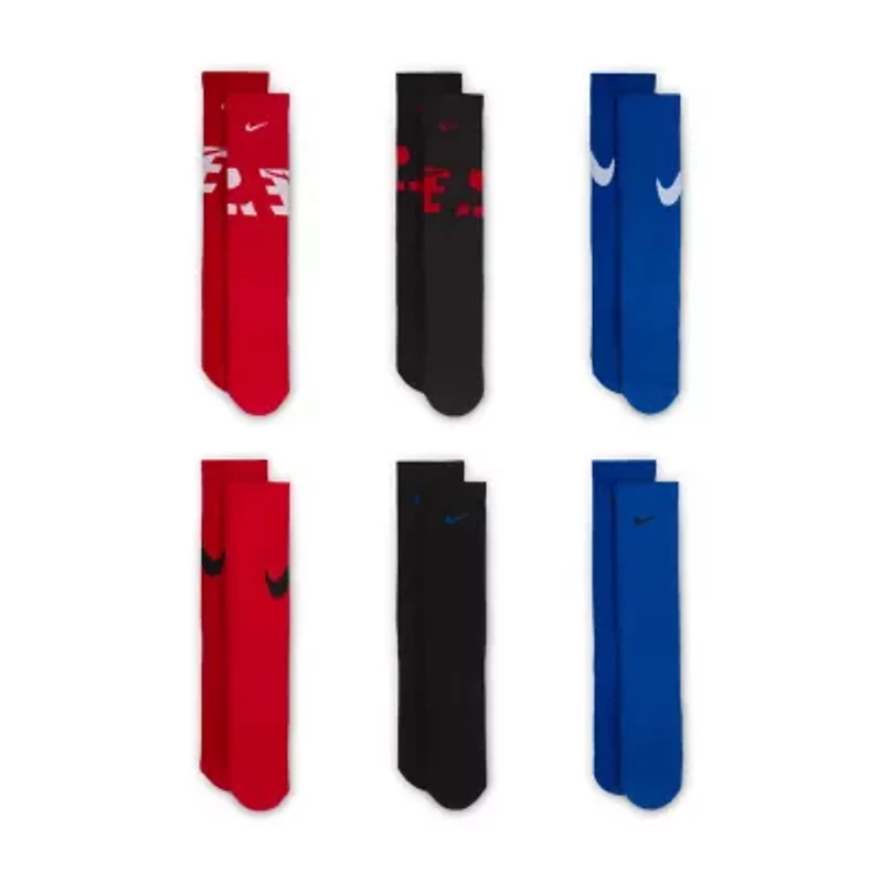 Nike Unisex 6 Pair Crew Socks