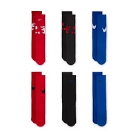 Nike Unisex 6 Pair Crew Socks