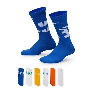 Nike Unisex 6 Pair Crew Socks