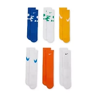 Nike Unisex 6 Pair Crew Socks