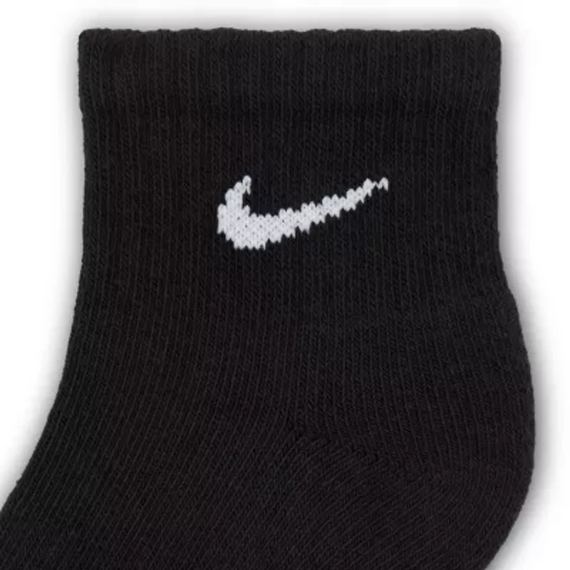 Nike Boys 6 Pair Quarter Ankle Socks