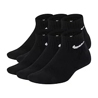 Nike 6 Pair Quarter Ankle Socks Boys