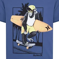 Hurley Big Kid Boys Crew Neck Short Sleeve Regular Fit Graphic T-Shirt