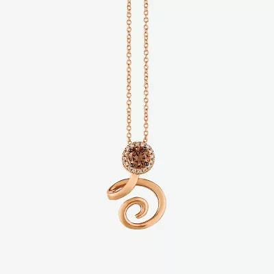 Le Vian Grand Sample Sale Le Vian Grand Sample Sale Womens / CT. T.W. Natural Champagne Diamond 14K Rose Gold 18 Inch Pendant Necklace