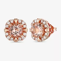 Le Vian Grand Sample Sale Le Vian Grand Sample Sale 3/8 CT. T.W. Genuine Pink Morganite 14K Rose Gold 11mm Round Stud Earrings