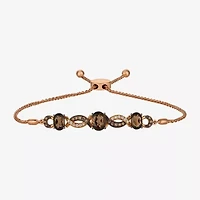 Le Vian Grand Sample Sale Le Vian Grand Sample Sale Womens 1/5 CT. Genuine Brown Quartz 14K Rose Gold Bolo Bracelet