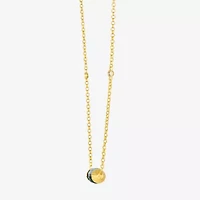 Le Vian Grand Sample Sale Le Vian Grand Sample Sale Womens Diamond Accent Genuine Blue Chalcedony 14K Gold 18 Inch Pendant Necklace