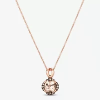 Le Vian Grand Sample Sale Le Vian Grand Sample Sale Womens 1/10 CT. T.W. Genuine Pink Morganite 14K Rose Gold Cushion 18 Inch Pendant Necklace