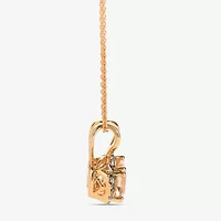 Le Vian Grand Sample Sale Le Vian Grand Sample Sale Womens 1/10 CT. T.W. Genuine Pink Morganite 14K Rose Gold Cushion 18 Inch Pendant Necklace