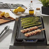 Smith & Clark Cast Iron Reversible 20X10 Grill Griddle