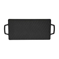 Smith & Clark Cast Iron Reversible 20X10 Grill Griddle