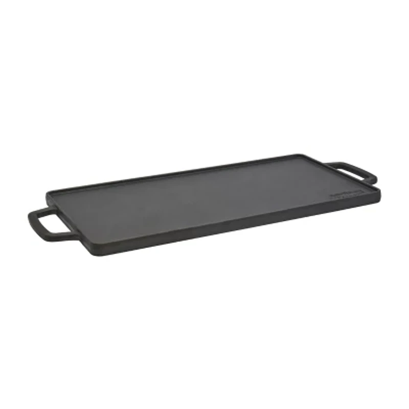 Smith & Clark Cast Iron Reversible 20X10 Grill Griddle