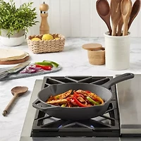 Smith & Clark Cast Iron 10" Frying Pan with Assist Handle