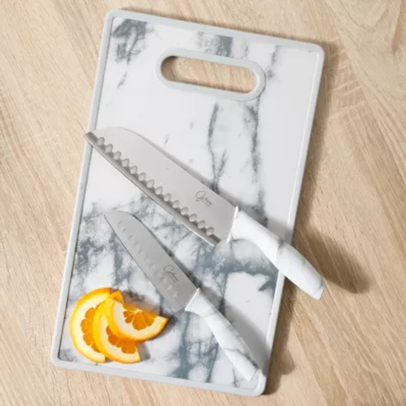 Gibson Home Beaumont 3-pc. Cutting Board and Knife Set