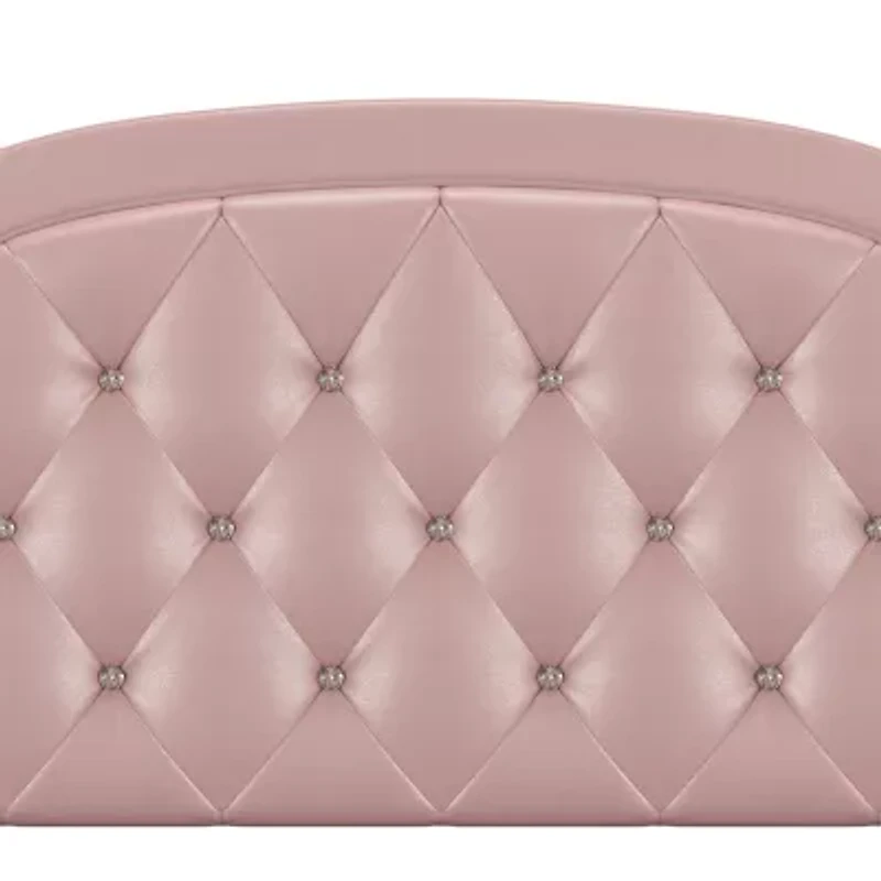 Karley Button-Tufted Faux-Leather Headboard