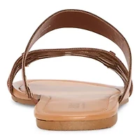 a.n.a Womens Dual Band Slide Sandals