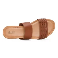 a.n.a Womens Dual Band Slide Sandals