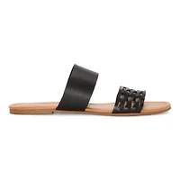 a.n.a Womens Dual Band Slide Sandals