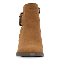 a.n.a Womens Shadow Stacked Heel Booties