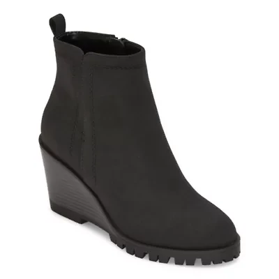 St. John's Bay Womens Pine Wedge Heel Booties