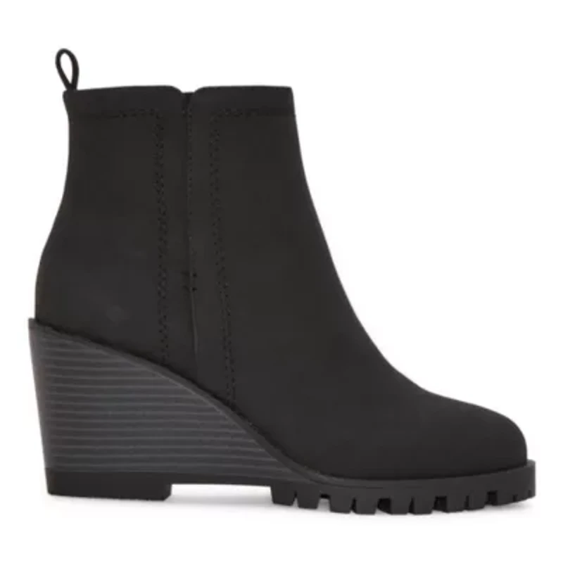 St. John's Bay Womens Pine Wedge Heel Booties