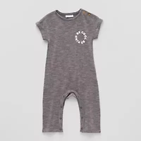 Grayson Little Baby Boys Crew Neck Short Sleeve Rib Jumpsuit