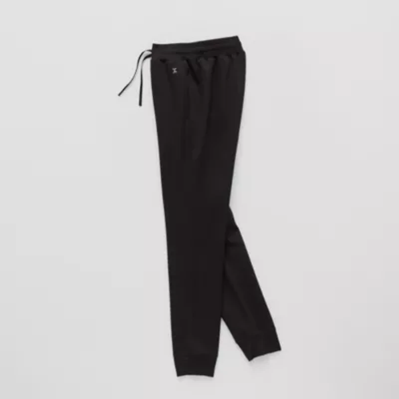 Xersion Super Soft Little & Big Kid Girls Cuffed Mid Rise Regular Fit Fleece Jogger Pant