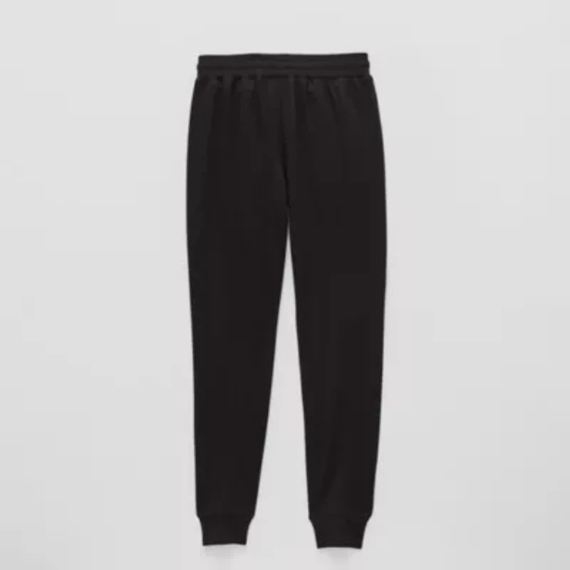 Xersion Super Soft Little & Big Kid Girls Cuffed Mid Rise Regular Fit Fleece Jogger Pant