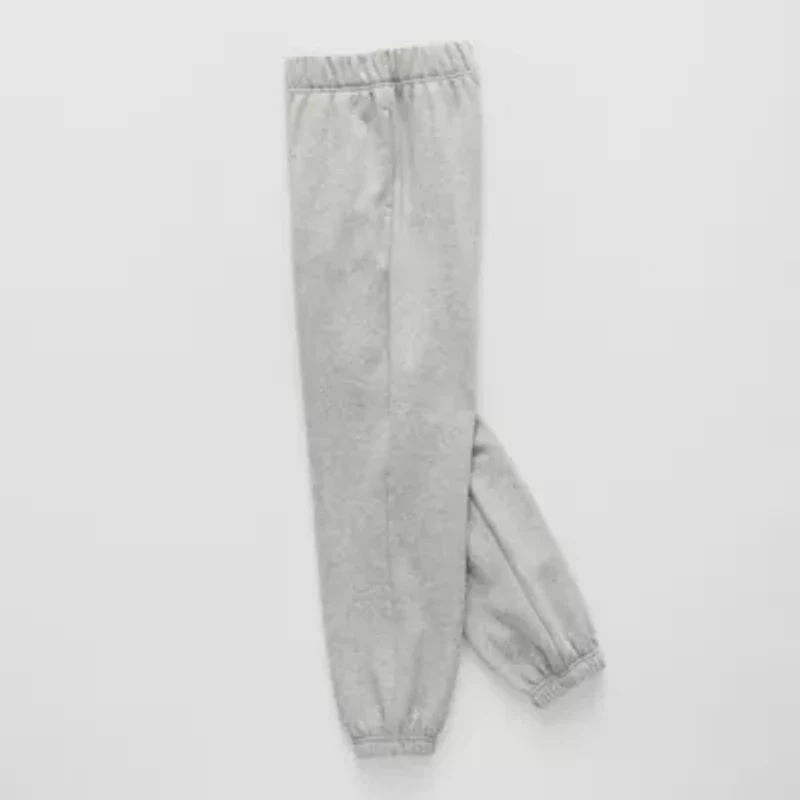 Xersion Fleece Little & Big Kid Girls Cinched High Rise Regular Fit Jogger Pant