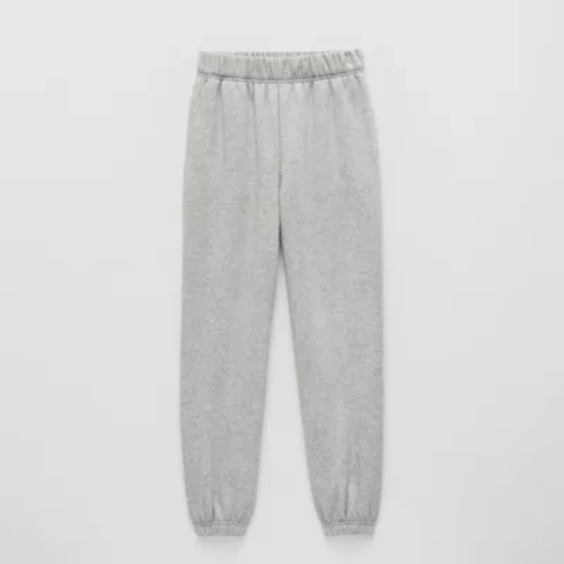 Xersion Fleece Little & Big Kid Girls Cinched High Rise Regular Fit Jogger Pant