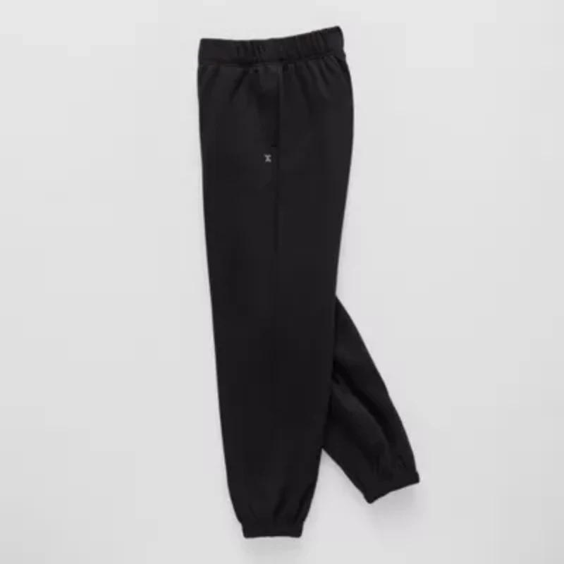 Xersion Fleece Little & Big Kid Girls Cinched High Rise Regular Fit Jogger Pant