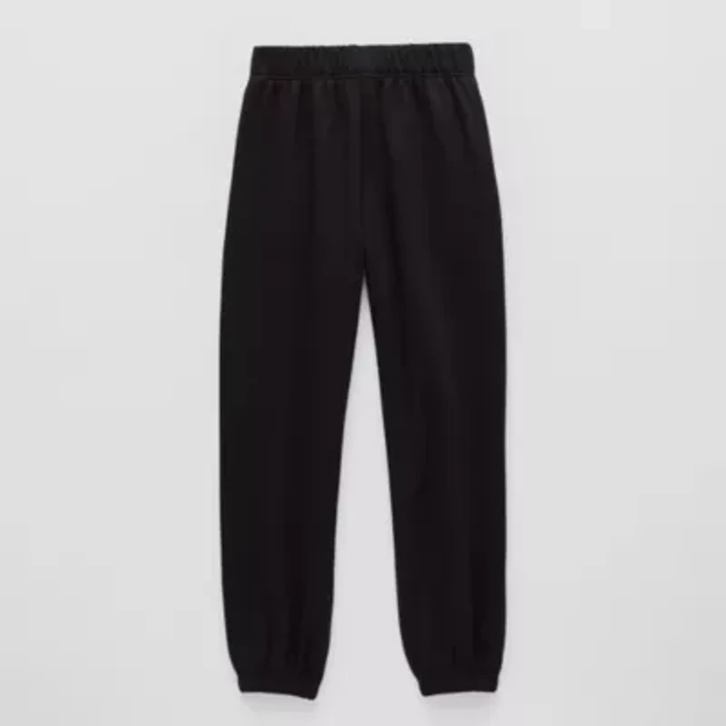 Xersion Fleece Little & Big Kid Girls Cinched High Rise Regular Fit Jogger Pant