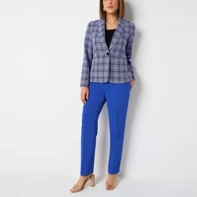 Black Label by Evan-Picone Womens Straight Fit Suit Pant