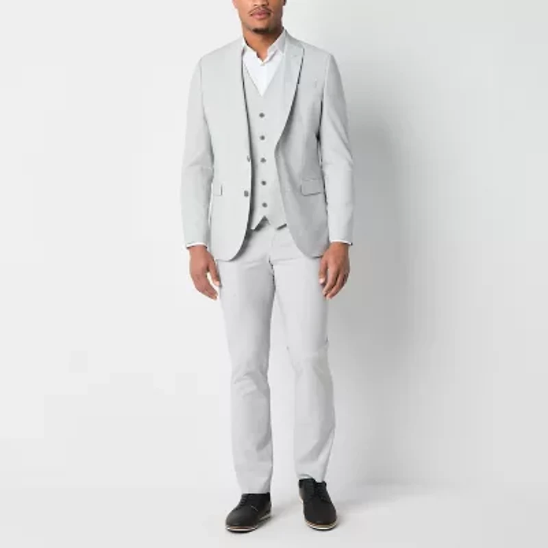 J. Ferrar Mens Big and Tall Regular Fit Flat Front Suit Pant