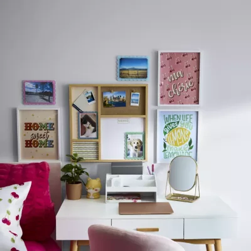 Pink Sky Home Sweet Home Framed 1-Opening Wall Frame