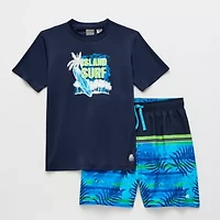 ZeroXposur Big Kid Boys 2-pc. Rash Guard Set