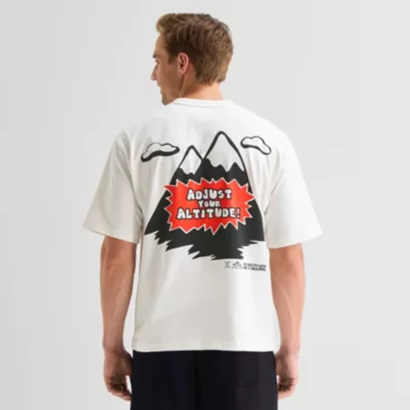 Xersion Mens Round Neck Short Sleeve Regular Fit Graphic T-Shirt