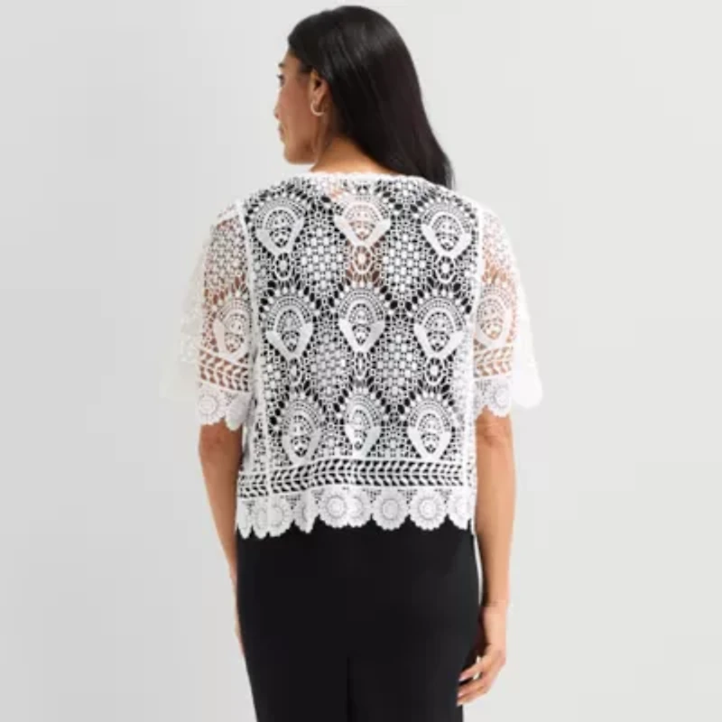 Perceptions Womens Short Sleeve Shrug