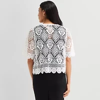 Perceptions Womens Short Sleeve Shrug