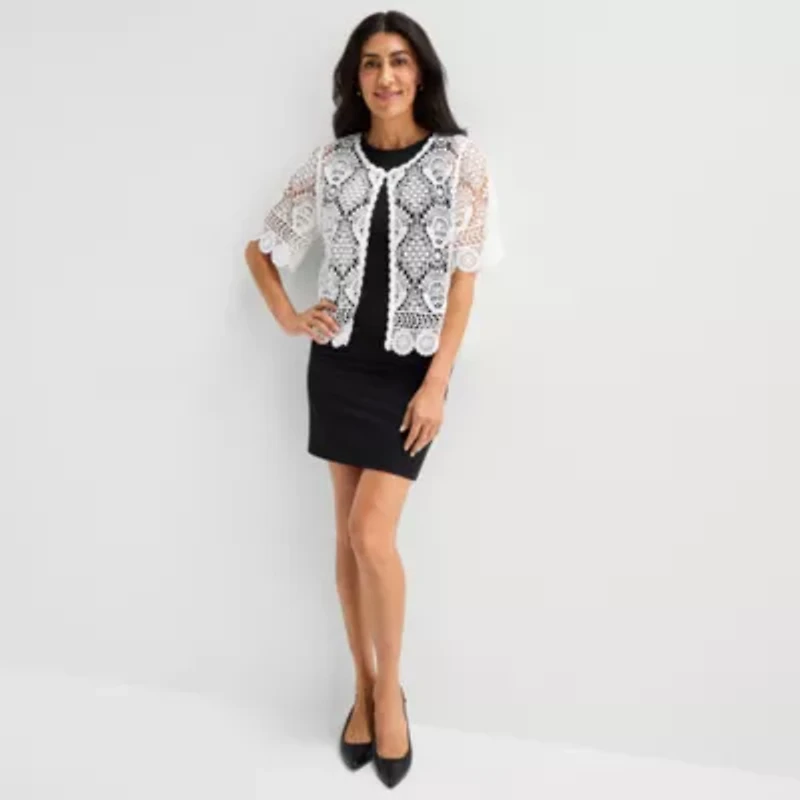 Perceptions Womens Short Sleeve Shrug