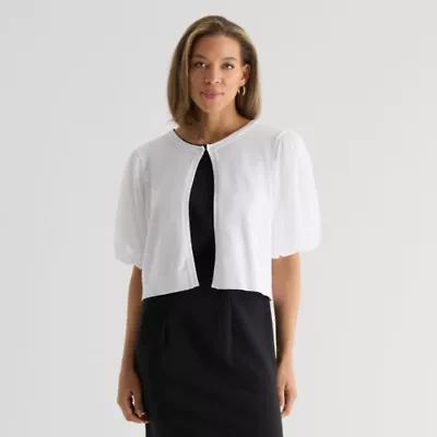 Perceptions Womens Short Sleeve Shrug