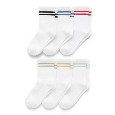 Okie Dokie Little & Big Kid Boys 6 Pair Crew Socks
