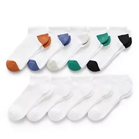Thereabouts Little & Big Kid Boys Multi-Pack 10 Pair Low Cut Socks