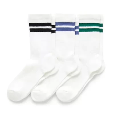 Thereabouts Little & Big Kid Boys 3 Pair Crew Socks