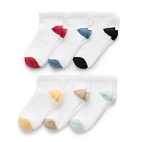 Okie Dokie Little & Big Kid Boys Multi-Pack 6 Pair Low Cut Socks