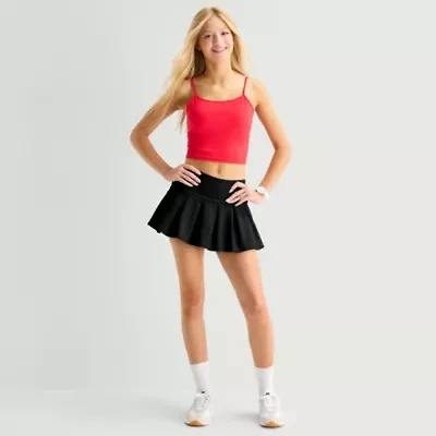 Arizona Womens Juniors Mini Pleated Skirt